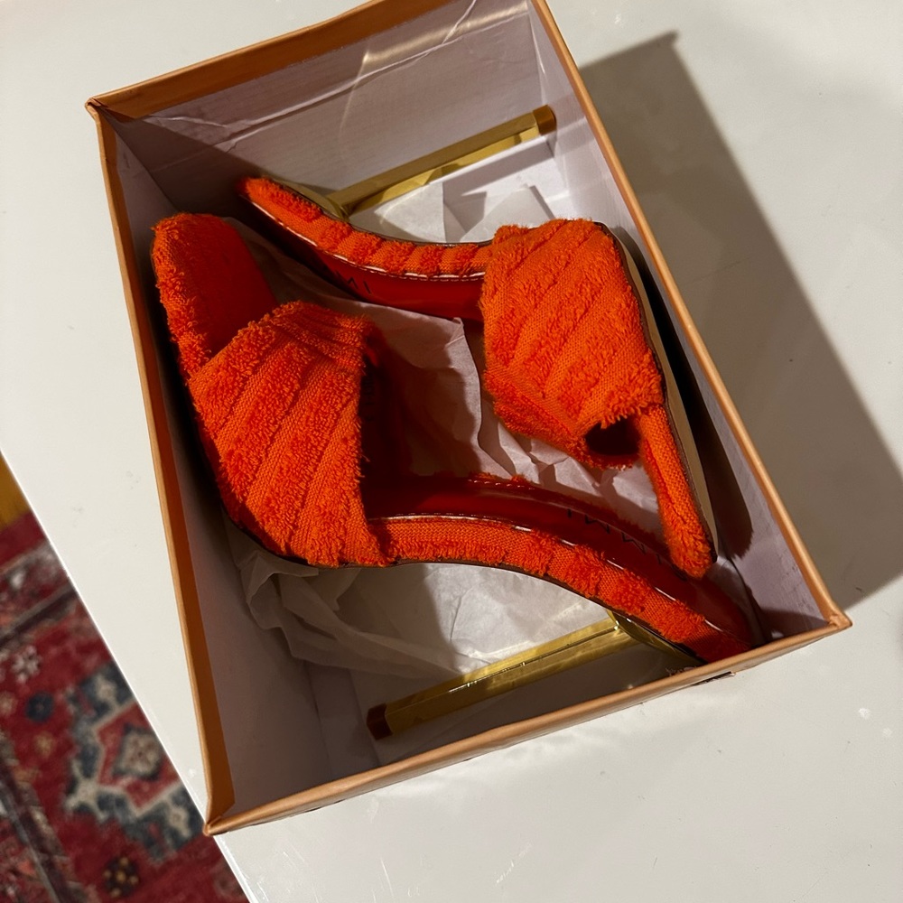 Summit London orange heels